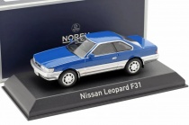  Nissan Leopard (F31) 1986 Blue Metallic Norev 1:43 420179