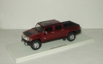 Hummer H3 T pickup 4x4 4WD 2006 Sonoma Red Luxury Collectibles 1:43