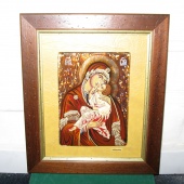 Икона "Богородица" Раритет Антиквариат 38 х 46 см