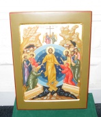 Икона "Воскресение Христово" Раритет Антиквариат 32 х 36 см