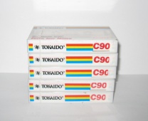 Аудиокассета Кассета TOKAIDO C90 Normal(Type I) W.Germany НОВАЯ Нераспечатанная 5 штук