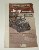 Каталог Буклет Приложение фирмы Atlas к модели Джип Jeep Willys MB