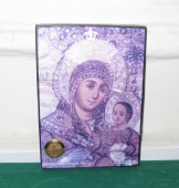 Вифлеемская икона Божией Матери Раритет Антиквариат 12,5 х 18 см Благословение Святого Иерусалима