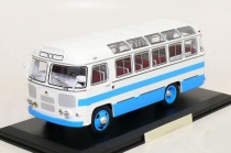 Паз 672 1982 Бело-голубой Двухцветный автобус СССР ClassicBus 1:43 03002В