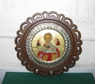 Икона Святой Сергий Радонежский Русь 20 век Раритет Антиквариат 25 см