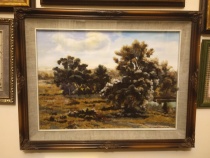 Картина Панно 3D "Деревья" 2000е гг. Винтаж 88 х 68 см